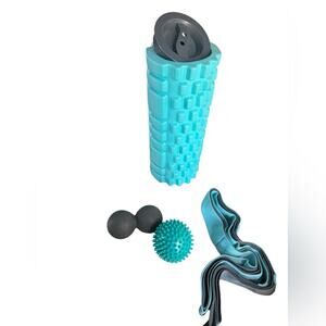 321 STRONG 4 in 1 Foam Roller Set Includes Hollow Core Massage Roller